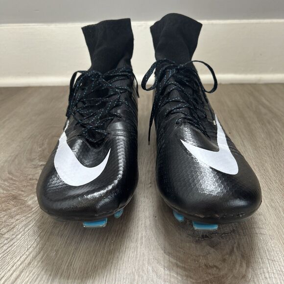 Nike Mercurial Superfly CR7 FG Mens Size 11 Black Neon Turquoise Soccer Cleats - Picture 6 of 12